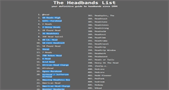 Desktop Screenshot of headbands.com
